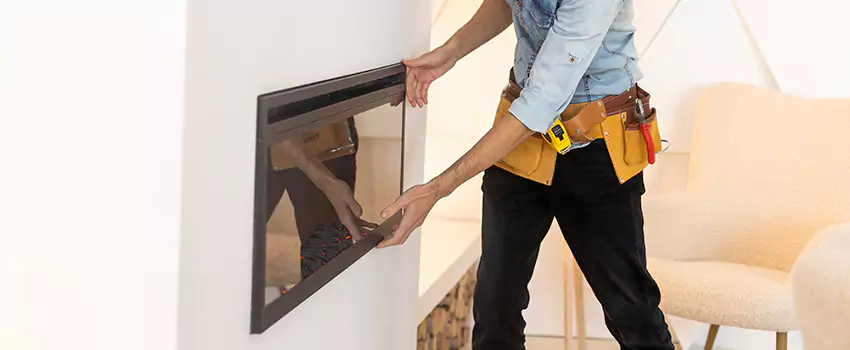 Metal Fireplace Installation in Moraga, California